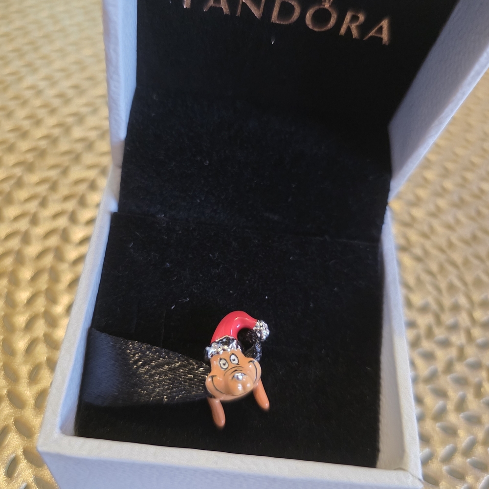 Pandora Holiday Charm with Red and Silver Accents